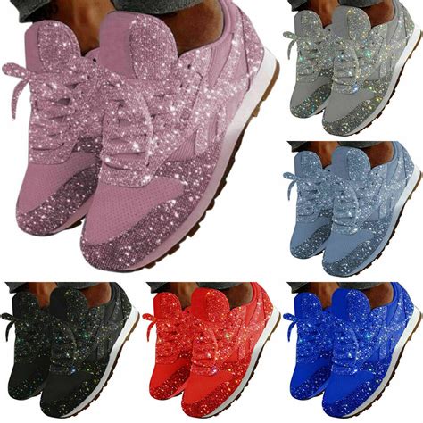 glitter tennis shoes for women.